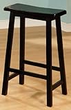 Aspen Black Wood Bar Stool (Set of 2)