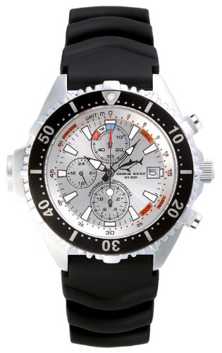 Chris Benz Unisex-Armbanduhr Chronograph Kautschuk CB-C-SILVER-KB Preisvergleich