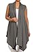 Pastel by Vivienne Women's Asymetric Open Front Vest