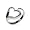 Eve's Addiction Modern Style Sterling Silver Heart Wrap Ring, 6