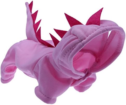 Gardnerpet Halloween Dogs Cats Dinosaur Costumes Dog Clothe Dog T-shirt Size S Pink