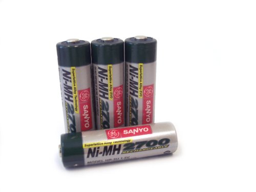 Sanyo 2,700 mAh AA NiMH Rechargeable Batteries (4-Pack)