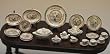 Dollhouse Miniature Eggshell Fine Porcelain Dinner Set
