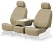 Coverking Custom-Fit Front Bucket Seat Cover - Poly Cotton Drill, Tan