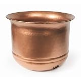 Liberty Garden Products 1904 Hammered Copper Garden Hose Pot - Aged Copper