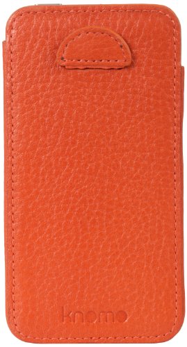 Knomo Leather Sleeve f&uuml;r Apple iPhone 4S orange Preisvergleich