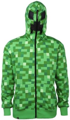 Minecraft Creeper Premium Zip-up Hoodie (M)
