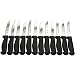 MIU France Stainless Steel Serrated Steak Knife Pack, Set of 12