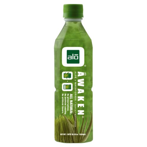 Alo AWAKEN Aloe Vera and Wheatgrass, 16.9oz