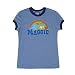The Simpsons Maggie Rainbow Ladies Fitted T-Shirt by Junk Food Cartoon Sitcom T-Shirt by Junk Food