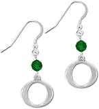 Oregon Ducks Round Crystal Earrings
