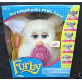 Furby - White w Purple and Black Shag Belly by Hasbro