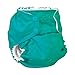 Kanga Care Rumparooz G3 Stay Dry Cloth Diaper Reusable One Size Pocket Diaper Patented Inner Double Gusset 2 pcs Microfiber Insert Soaker (6-55+ lbs) - Peacock