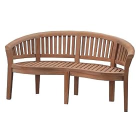 Anderson Teak BH-005CT Curve 3 Seater Extra Thick Bench by 