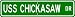 USS CHICKASAW ATF 83 Street Sign - Navy Ship Gift Sailo
