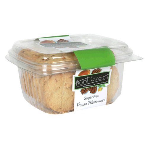 Aunt Gussie's Sugar Free Spelt Pecan Meltaways, 8-Ounce Clamshell Container (Pack of 5) by Aunt Gussie's