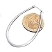 Besteel Stainless Steel Womens Teardrop Hoop Earrings for Women 60MM