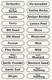 96 Rectangle Spice Labels