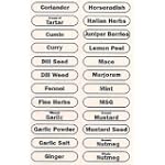 R.S.V.P. 96-Piece Spice Label Set $4.13
