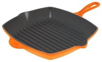 Le Creuset Cast Iron Square Grillit, Volcanic, 26 cm
