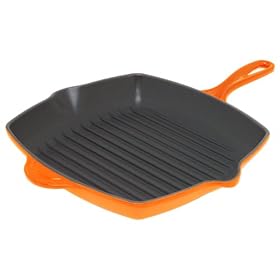 Le Creuset Cast Iron Square Grillit, Volcanic, 26 cm