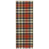 Durable Hand Woven 100% Cotton Colorful Blue Plaid Table Runners 12x72 Inches Set of Two by 