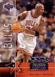 2004 Michael Jordan Upper Deck National Chicago Bulls Basketball Card In Protective Display Case !!