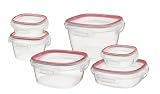 Rubbermaid Lock-its 12-Piece Food Storage Container Set