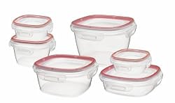 Rubbermaid Lock-its 12-Piece Food Storage Container Set