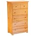 Windsor 5-Drawer Chest - Natural Maple (55")