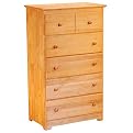 Windsor 5-Drawer Chest - Natural Maple (55")
