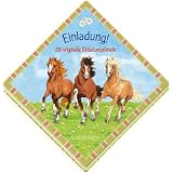 Einladung!, 20 originelle Einladungsbriefe (Motiv Pferde), m. 72 Sticker - Thea Ro�