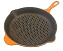 Le Creuset Cast Iron Round Grillit, Volcanic, 26 cm