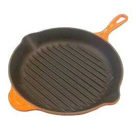 Le Creuset Cast Iron Round Grillit, Volcanic, 26 cm