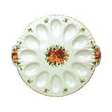 Royal Albert Old Country Roses Holiday 11-Inch Deviled Egg Dish