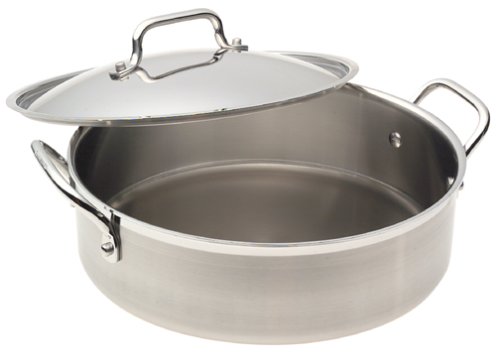 Cuisinart Multiclad Stainless Steel 5-1/2-Quart Sauteuse with cover