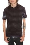 Black Jack Purple Wash Stripe V-Neck T-Shirt