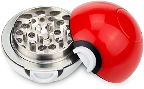 Pokeball Pokemon Go metal herb grinder 3pc 40mm (2)