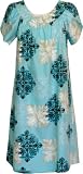 MuuMuu House Dress - Authentic Hawaiian Petal Sleeves Pull-Over Caftan/Kaftan Aloha House Dress - Regular and Plus Size