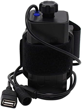 ROUP 5V/8.4V DC and USB Interface 18650 Battery Pack Box Holder Power Bank Case for Bike Bicycle Light Headlight Cellphone Mobile Phone iPhone (Black)