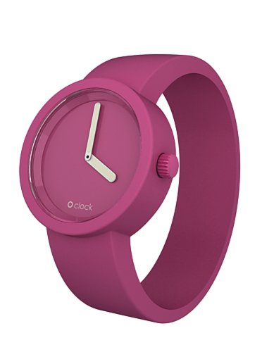 O Clock Unisex-Armbanduhr Ton in Ton Analog Silikon pink OCT10-L Preisvergleich