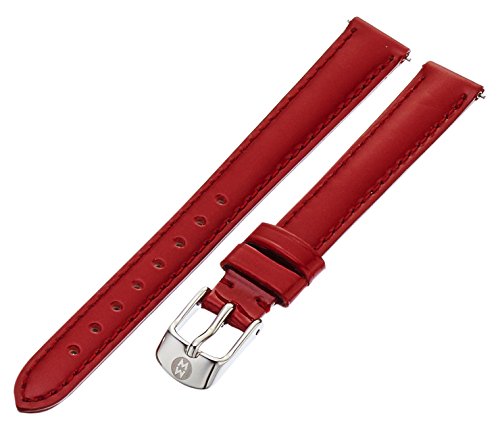 Michele Ms12aa050602 12mm Patent Leather Red Watch Strap