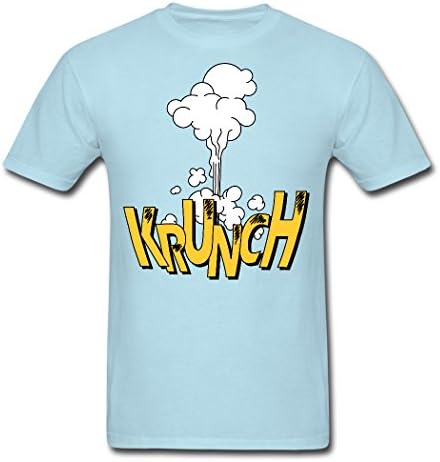 The Explosion of Material 1 logo Men's Casual Classic Sky Blue 100% Cotton Personalize T-shirt Medium