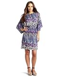Democracy Women's Print Kimono Sleeve Dress