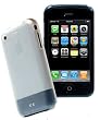 yooZoo Silicone Skin Case for Apple iPhone (1G) 8GB and 16GB, with Screen Protector - Fog White