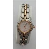Bertolucci Mini Vir Ladies Steel and 18k Gold Watch Mother of Pearl Dial Diamond Markers Diamond... by Bertolucci