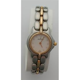 Click here to buy Bertolucci Mini Vir WoMens Steel and 18k Gold Watch Mother of Pearl Dial Diamond Markers Diamond... by Bertolucci.