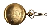 Peterbilt Model 379 Gold-Tone Covered Pocket Watch with Chain # 8110G-379