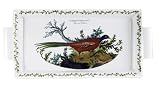 Portmeirion Birds of Britain Earthenware 14-3/4 x 7-Inch Sandwich Tray with Handle