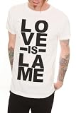 Love Is Lame White T-Shirt 2XL